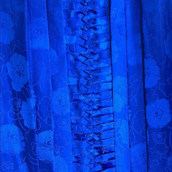 Vintage Silk Elegant Blue Women's Top 8 - Picture 4 of 6